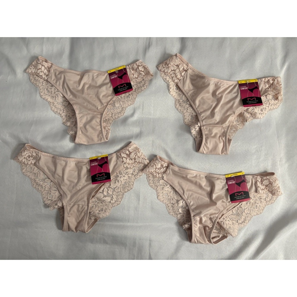 NEW Maidenform Tanga Panties Lace 40159 Maidenform Panty 4 Pair Women's Medium 6